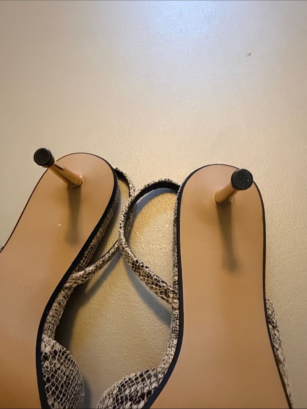 Express Snake-Print Slingback Pointed Heels in Gray and Black*NWOT or BOX. - Picture 8 of 8